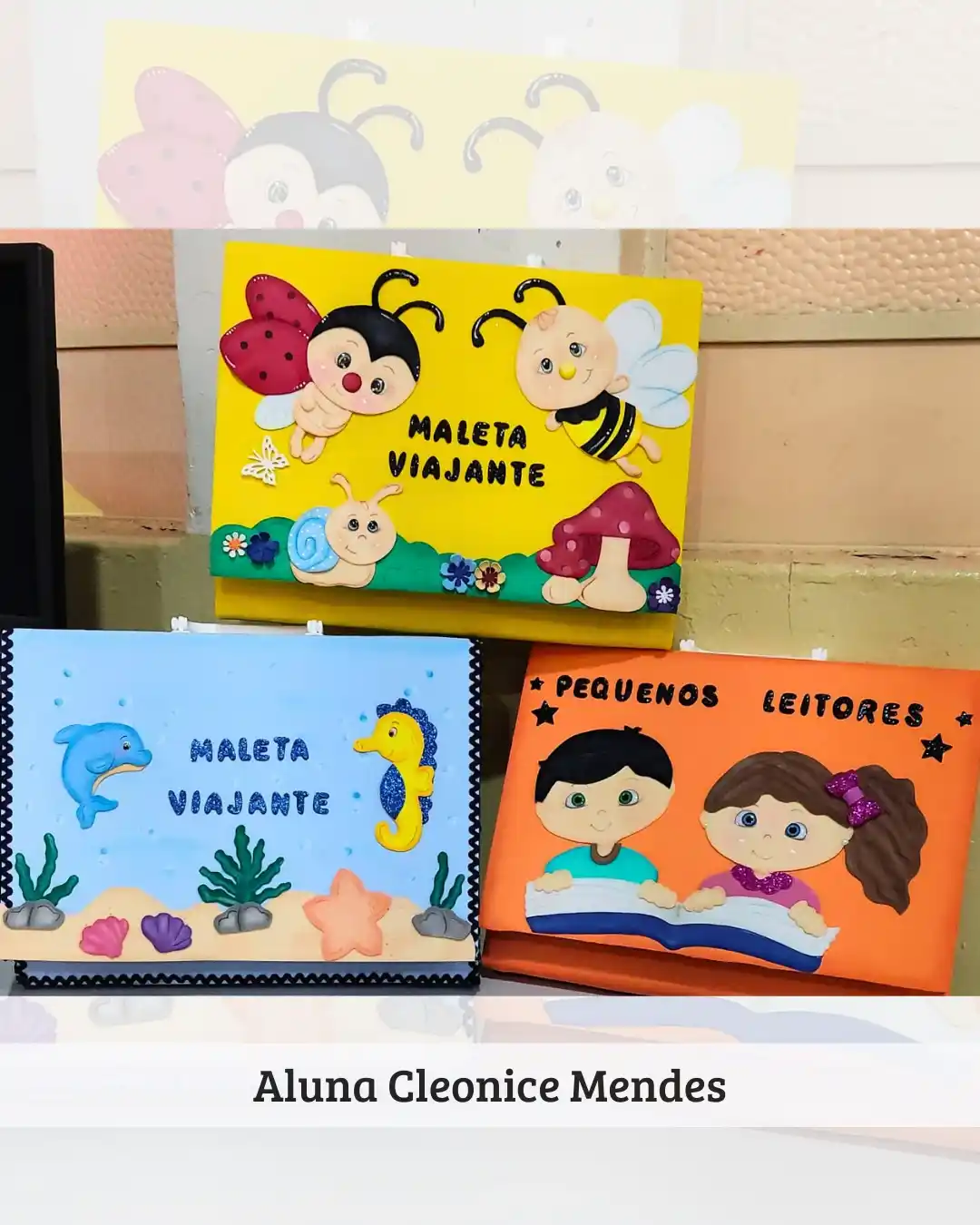 Produção em EVA de aluna EAS — lembrancinha