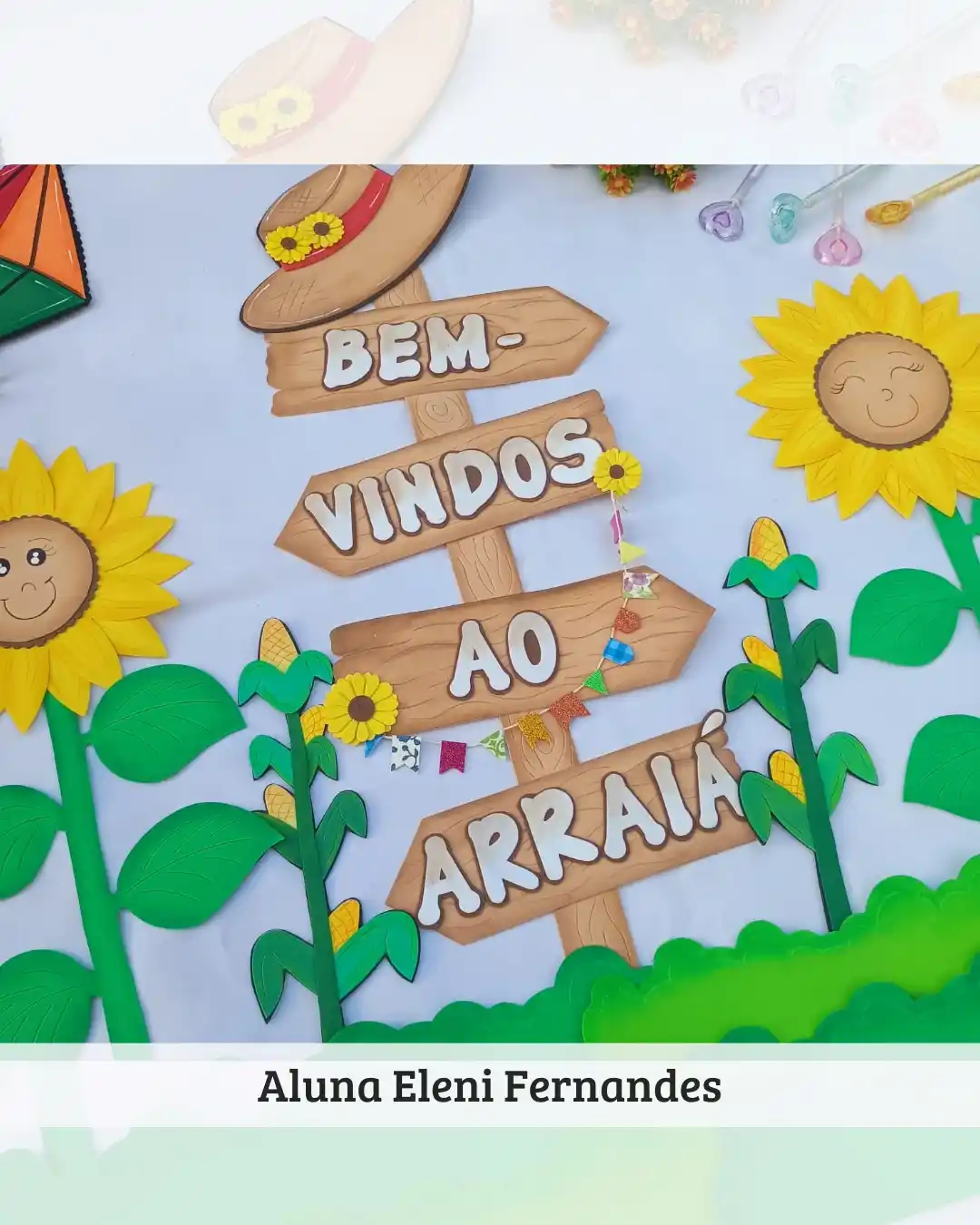 Produção em EVA de aluna EAS — recurso pedagógico